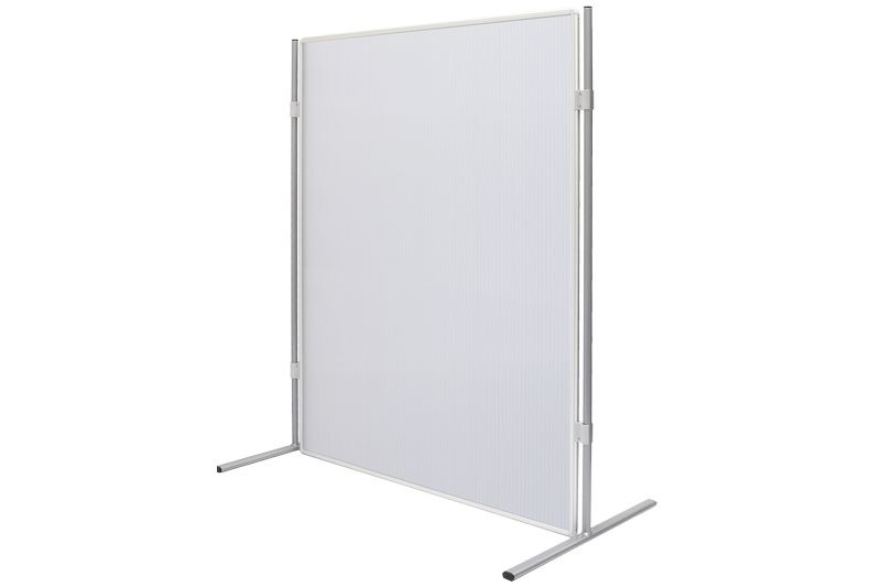 Stojící ochranná polykarbonátová stěna na nohách T 90x120