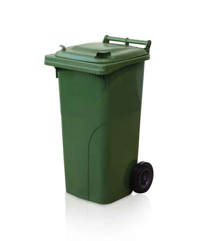 Plastová popelnice 120l, zelená