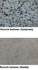 Parkový betonový stůl, plastové latě 1700 mm, betonové nohy vymývané pro volné ložení