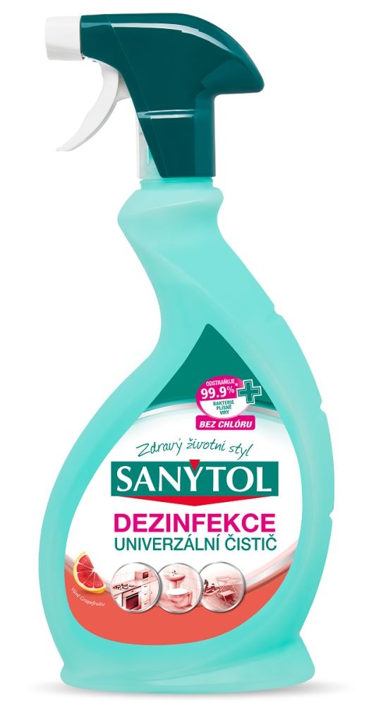 SANYTOL - dezinfekční univerzální čistič ve spreji s vůní grepu