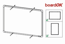 Korková nástěnka boardOK se stříbrným rámem 600x450