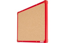 Korková nástěnka boardOK s červeným rámem 600x450