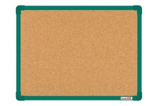 Korková nástěnka boardOK se zeleným rámem 600x450