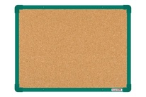 Korková nástěnka boardOK se zeleným rámem 600x450