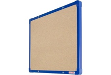 Textilní nástěnka boardOK s modrým rámem 600x450