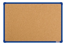 Korková nástěnka boardOK s modrým rámem 600x900