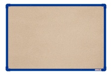 Textilní nástěnka boardOK s modrým rámem 600x900