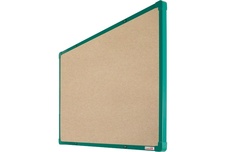 Textilní nástěnka boardOK se zeleným rámem 600x900