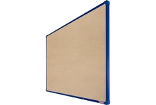 Textilní nástěnka boardOK s modrým rámem 1200x900