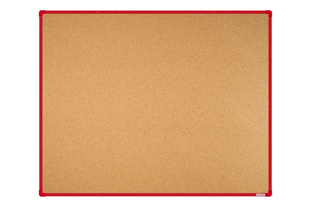 Korková nástěnka boardOK s červeným rámem 1500x1200