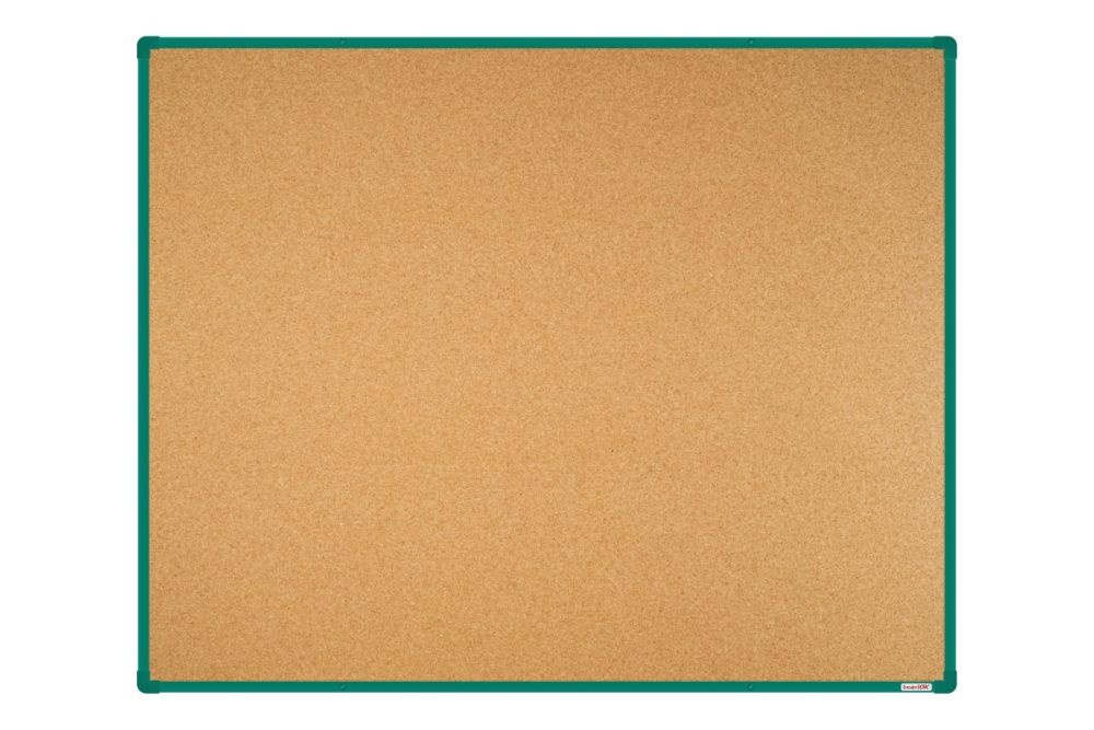 Korková nástěnka boardOK se zeleným rámem 1500x1200