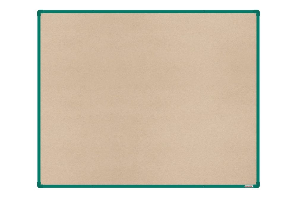 Textilní nástěnka boardOK se zeleným rámem 1500x1200