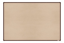 Textilní nástěnka boardOK s hnědým rámem 1500x1200
