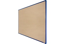 Textilní nástěnka boardOK s modrým rámem 1800x1200