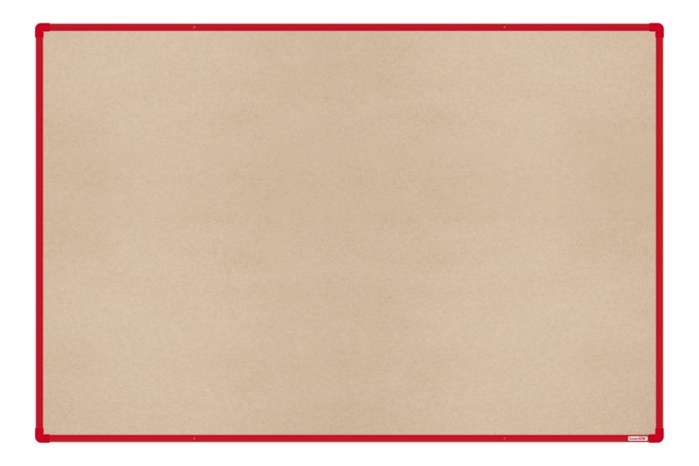 Textilní nástěnka boardOK s červeným rámem 1800x1200