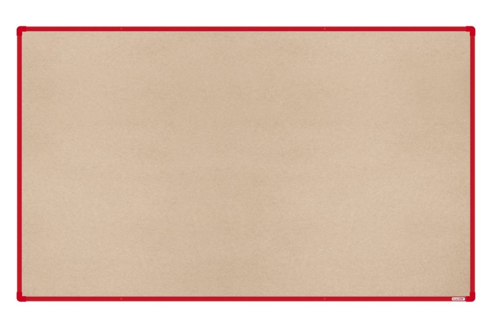 Textilní nástěnka boardOK s červeným rámem 2000x1200
