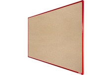 Textilní nástěnka boardOK s červeným rámem 2000x1200