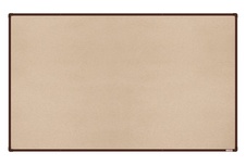 Textilní nástěnka boardOK s hnědým rámem 2000x1200