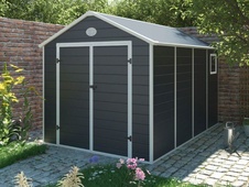Zahradní domek G21 PAH 882 - 241 x 366 cm, plastový, šedý