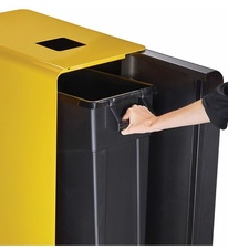 Koš na tříděný odpad - plast, Rossignol Cubatri, 56121, 65 L, žlutý
