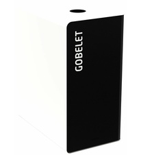 Koš na tříděný odpad - čiré sklo, Rossignol Cubatri, 55418, 90 L, bílý