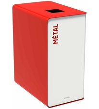 Koš na tříděný odpad - elektro, Rossignol Cubatri 55872, 65 L, červený