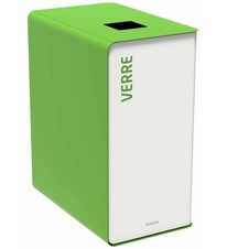 Koš na tříděný odpad - barevné sklo, Rossignol Cubatri, 55874, 65 L, zelený