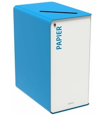 Koš na tříděný odpad - papír, Rossignol Cubatri 55880, 65 L, uzamykatelný, modrý