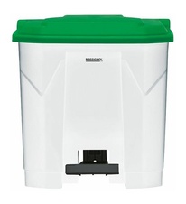 Koš na tříděný odpad pro HACCP - tmavé sklo, Rossignol Utilo 54022, 30 L, zelené víko