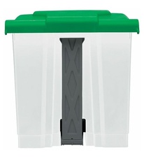Koš na tříděný odpad pro HACCP - tmavé sklo, Rossignol Utilo 54022, 30 L, zelené víko