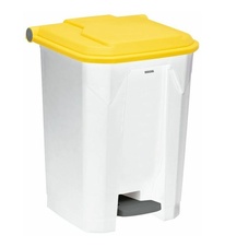 Koš na tříděný odpad pro HACCP - plast, Rossignol Utilo 54044, 50 L, žluté víko