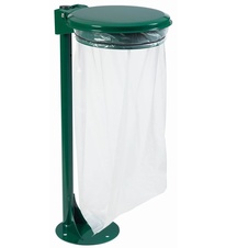 Venkovní stojan pro pytel na odpad Rossignol Collecmur Essentiel 56850 110 L, zelené víko