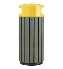 Venkovní odpadkový koš Rossignol Zeno Etik 57935, 60 L, žlutý