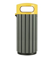 Venkovní odpadkový koš Rossignol Zeno Etik 57935, 60 L, žlutý