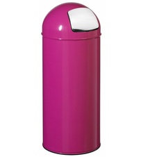 Odpadkový koš Rossignol Push 57421, 45 L, růžový, RAL 4010