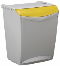 Koš na tříděný odpad stohovatelný Rossignol Bakatri 50723, žlutý, 25 L