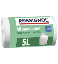Sáčky do koše 5 L, Rossignol Bagy 99135 balení 40 ks, bílé