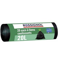 Sáčky do koše 20 L, Rossignol Bagy 99137 balení 20 ks, černé
