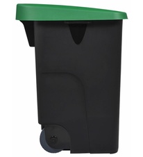 Koš na tříděný odpad, pojízdný, Rossignol Movatri 56186, zelený, s otvorem, 85 L