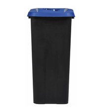 Koš na tříděný odpad, pojízdný, Rossignol Movatri 56187, modrý, s otvorem, 85 L