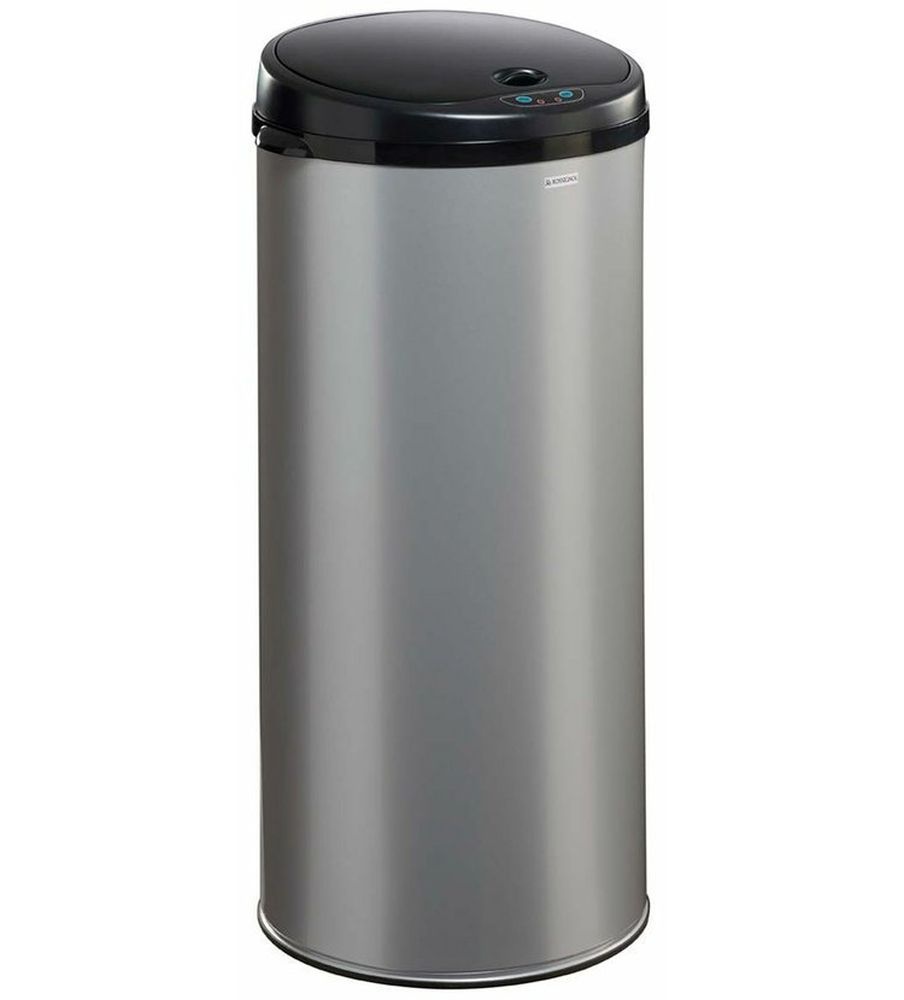 Bezdotykový odpadkový koš Rossignol Sensitive Basic 93612, 45 L, šedý, RAL 9006
