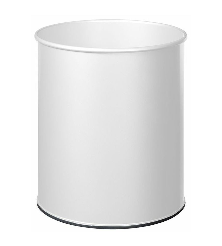 Odpadkový koš Rossignol Appy 50143, 30 L, ocelový, bílý, RAL 9016