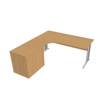 HOBIS kancelářský stůl pracovní, sestava pravá - CE 1800 60 HR P, buk