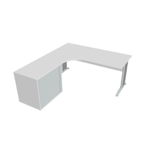 HOBIS kancelářský stůl pracovní, sestava pravá - CE 1800 60 HR P, bílá