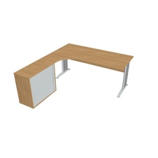HOBIS kancelářský stůl pracovní, sestava pravá - CE 1800 HR P, dub