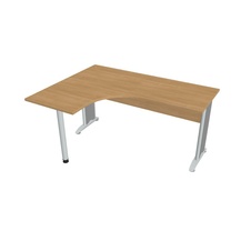 HOBIS kancelářský stůl pracovní tvarový, ergo pravý - CE 60 P, dub