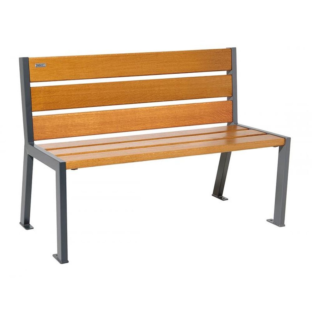 Parková lavička Silaos 1200 mm dub bez područek