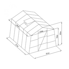 Skleník G21 GZ 59, pozinkovaný