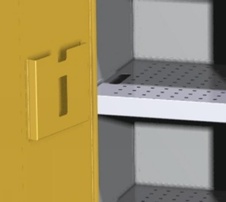 Skříň pro skladování kapalin SCH 01 A, žlutá