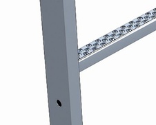 ZARGES šachtový žebřík pozinkovaný, šíře 300 mm, délka 3,08 m